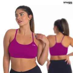 Imagem do Top Fitness para Malhar Treino Academia Alça Suplex Sem Bojo Snugg