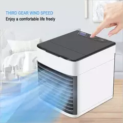 DAFUSHOP Mini Ar Condicionado Portátil Cooler Umidificador Climatizador Luz Led