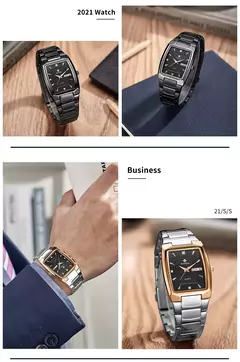 Relógios Masculinos de Luxo, Quartzo Dourado, Aço Inoxidável, WWOOR na internet