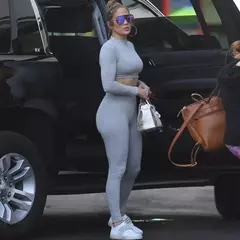 Imagem do Dois conjuntos de peças femininas sólido outono fatos de treino de cintura alt