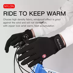 Luvas de inverno esporte ao ar livre tela sensível ao toque bicicleta ciclismo na internet