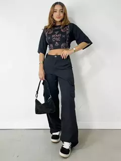 Calça Feminina Alfaiataria Pantalona Cargo Doroti Ref. 973 - ScottWorld