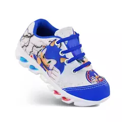 tenis de led infantil masculino sonic com luzinha meninos mais mochila com relog na internet