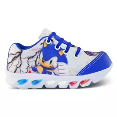 tenis de led infantil masculino sonic com luzinha meninos mais mochila com relog - comprar online