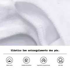 Imagem do 6 Pares, Meias Antibacterianas Masculinas 100% Algodão, Casuais de Negócios, L