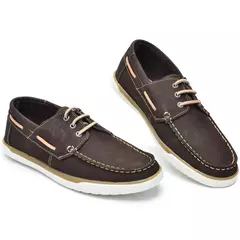 Mocassins de couro gts docksider-masculino - ScottWorld