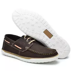 Mocassins de couro gts docksider-masculino