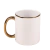 CANECA BORDA E ALÇA CROMADA | 325 ML