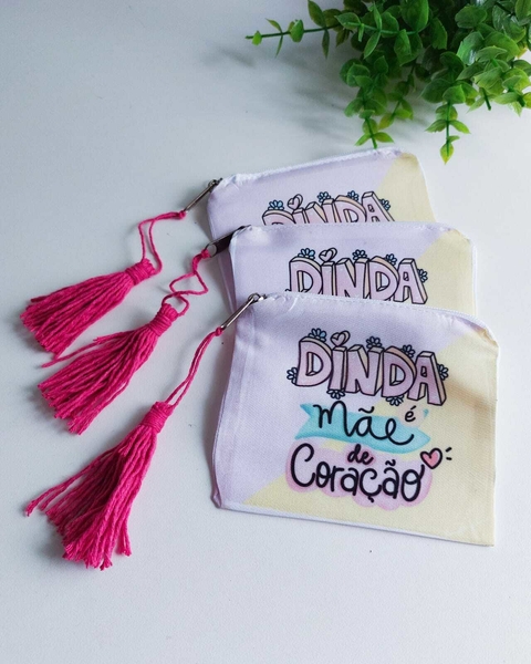 MINI NECESSAIRE COM TASSEL ROSA