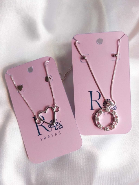 CARTELA DE BIJUTERIA | BRINCO E CORDÃO | SOMENTE FRENTE