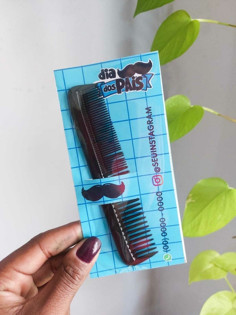 CARTÃO COM PENTE DE BOLSO | DIA DOS PAIS