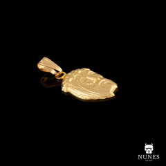 PINGENTE FACE DE CRISTO GRANDE 3X2 ( 2G) - BANHADO A OURO 18K - comprar online