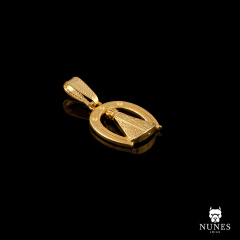 PINGENTE FERRADURA NOSSA SENHORA 2X1.5 ( 3.5G ) - BANHADO A OURO 18K - comprar online