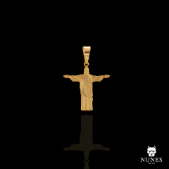 PINGENTE CRISTO REDENTOR 2X2CM ( 0.5G ) - BANHADO A OURO 18K
