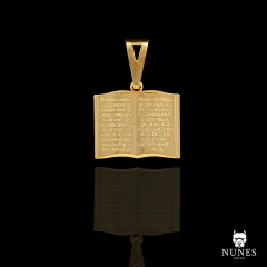 PINGENTE BÍBLIA LISO - BANHADO A OURO 18K - comprar online