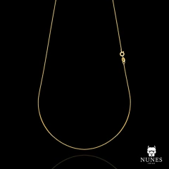 CORRENTE VENEZIANA FECHO TRADICIONAL (1mm) - 6.2G- 60CM ou 70CM - BANHADO A OURO 18K - comprar online