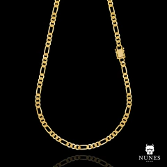 CORRENTE 3 POR 1 FECHO GAVETA DUPLO ( 6MM ) ( 25,6G ) - 60CM 70CM - BANHADO A OURO 18K - comprar online