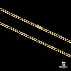 CORRENTE 3 POR 1 FECHO GAVETA (3mm) - 6g - 60CM - 70CM - BANHADO A OURO 18K