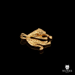 PINGENTE PANTERA 2.7X2.3CM ( 4.3G ) - BANHADO A OURO 18K - comprar online