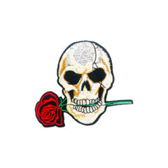 Parche Calavera Flor