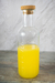 Botella De Vidrio 1 Litro Con Tapón De Corcho Water - hogaresmodernosbazar