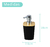 Dispenser Jabón Líquido Negro Bamboo Cuadrado Baño Cocina en internet