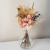 Buquê de flores desidratadas e folhagens naturais rosa e branco - comprar online