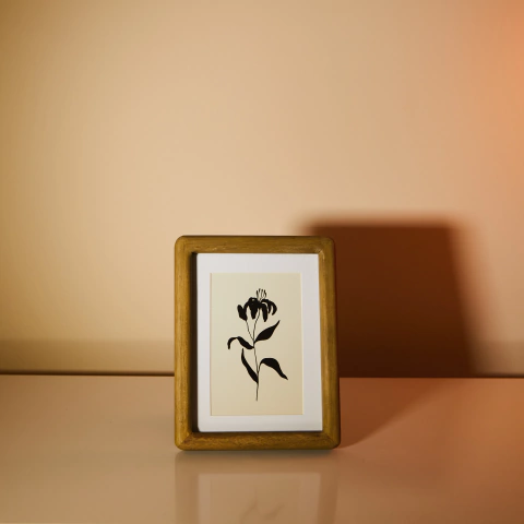 Porta-retrato em madeira