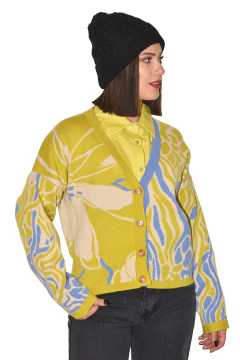 CARDIGAN JAZMIN LIME - tienda online