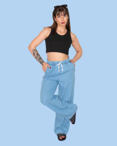 PALAZZO DENIM - BLACKMAPA