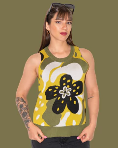 MUSCULOSA AGATHA OLIVE - comprar online