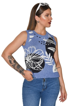 MUSCULOSA ORGANIC BLUE - tienda online
