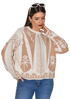 SWEATER TROPIC LATTE - BLACKMAPA