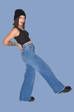JEAN WID LEG SKY - BLACKMAPA