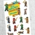 Topper Torta + 12 Toppers en Cartulina