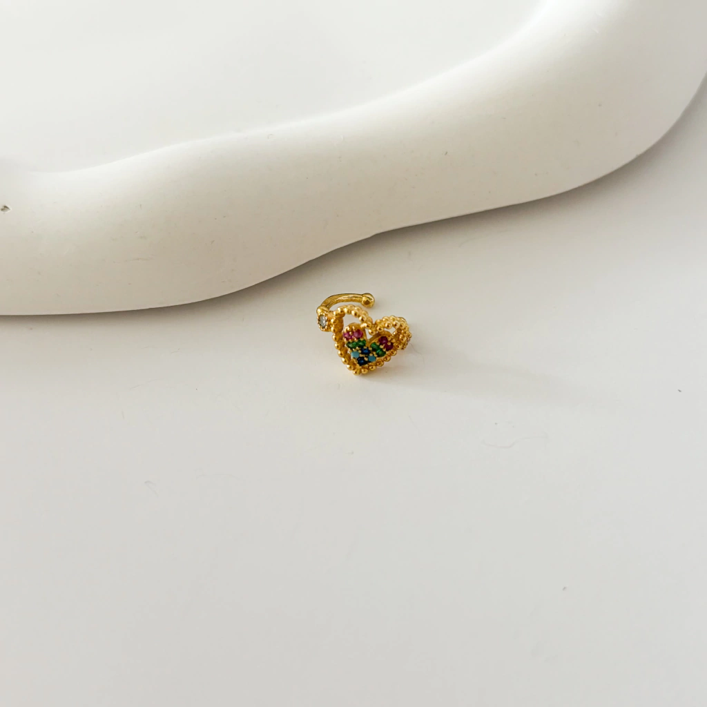 Piercing Fake Coração