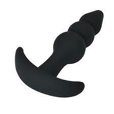 Plug Anal Escalonado Silicone Preto