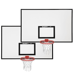 Par de Tabela de Basquete 18mm - Medidas Oficial 1,80mx1,20m com Aro e Rede - Klopf