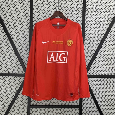 Manchester United 07/08 Home Manga Longa