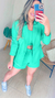 Trijunto Monocromático ( blazer+ cropped + short) na internet