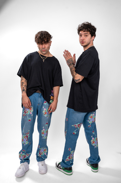 Calça Flower Denim na internet