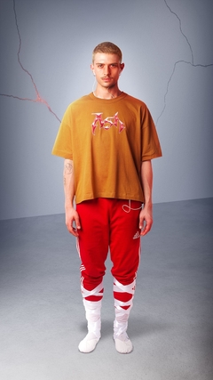 CAMISETA BOX LOGO (brown) - loja online