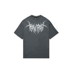 Camiseta Oversized - Macabre Mixed Gray - comprar online