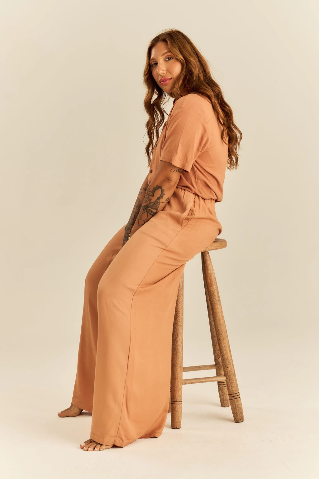 Calça Pantalona Pecã
