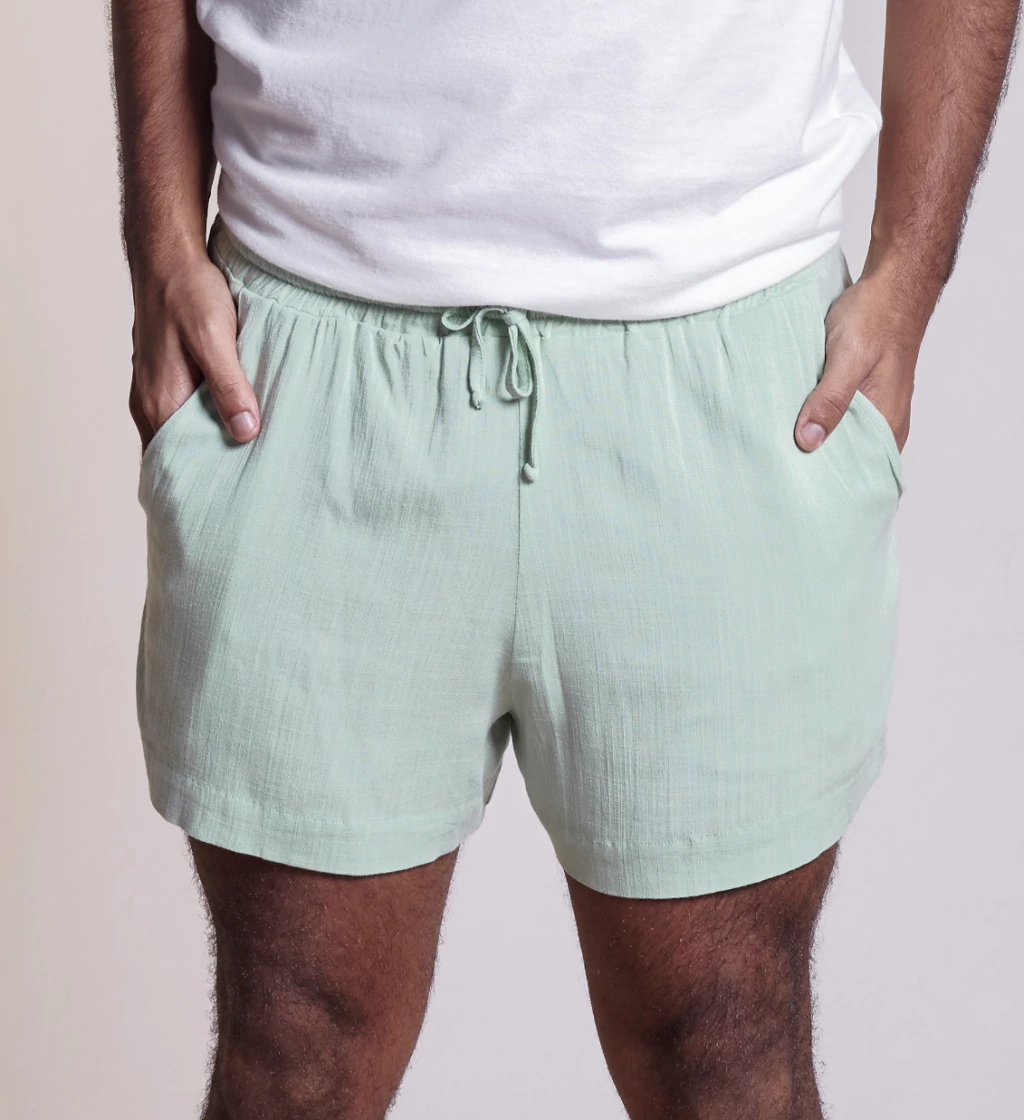 Short Verde Água Viscolinho