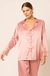 PIJAMA EM CETIM CLASSIC DIAMOND ROSA - comprar online