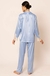PIJAMA EM CETIM CLASSIC DIAMOND AZUL - DOCE OUSADIA INTIMATES LTDA