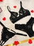 KIT INSTINTOS BLACK COM 2 CALCINHAS - uma calcinha aberta