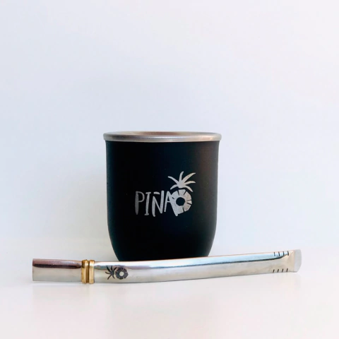 MATE ACERO INOXIDABLE - NEGRO