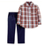 Conjunto camisa Xadrez + calça Jeans Carter's - 02 anos